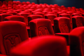 Obraz premium Theatre auditorium furniture indoors