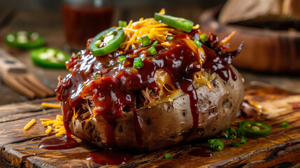 baked potato with jalapenos