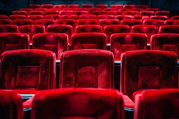 Naklejka premium Theatre auditorium furniture indoors