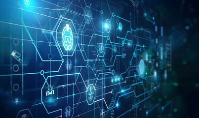 Naklejka premium graphic backgrounds related to technology, communication, and the internet