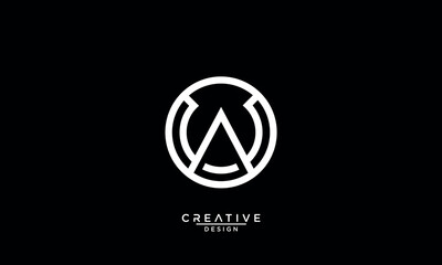 AW, WA, A, W, Abstract Letters Logo Monogram