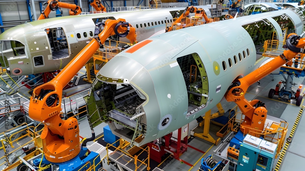 Poster robotic assistance in aircraft assembly - efficient automation in aviation engineering