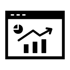 Market Analysis Glyph Icon