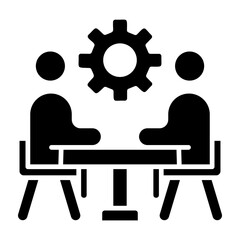 Management Glyph Icon