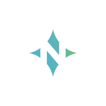 northstar simple sleek creative geometric modern logo design