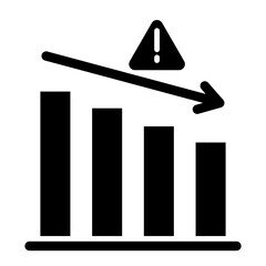 Reduce Business Risk Glyph Icon