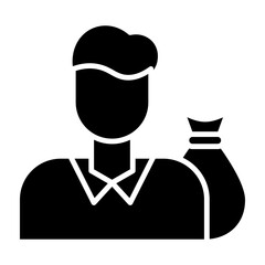 Investor Glyph Icon