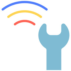 wifi settings flat icon