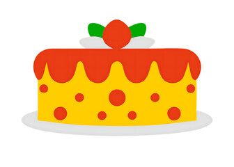 birthday cake icon. Cake icon vector for web and mobile app. Cake sign and symbol. Birthday cake icon