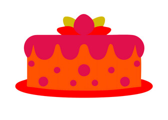 birthday cake icon. Cake icon vector for web and mobile app. Cake sign and symbol. Birthday cake icon