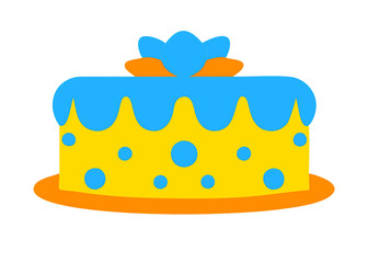 birthday cake icon. Cake icon vector for web and mobile app. Cake sign and symbol. Birthday cake icon