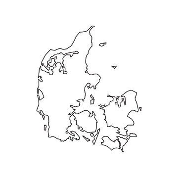 Denmark map icon
