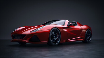 Fototapeta premium red sports car