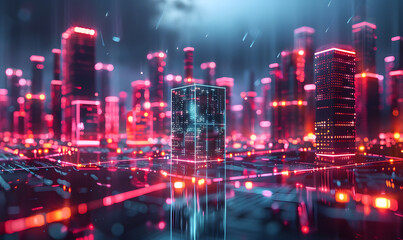 Fototapeta premium graphic backgrounds related to technology, communication, and the internet