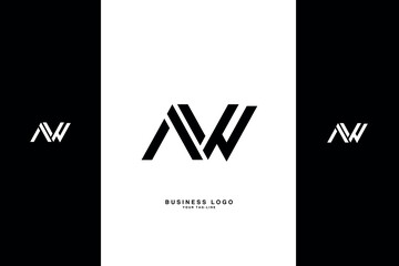 AW, WA, A, W, Abstract Letters Logo Monogram