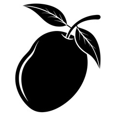 Captivating Mango Silhouette vector  Design: Ideal for Your Creative Projects
