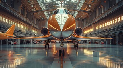 Capture the innovation of self-healing aerospace composites, where damage from impact or fatigue is repaired automatically, ensuring the structural integrity