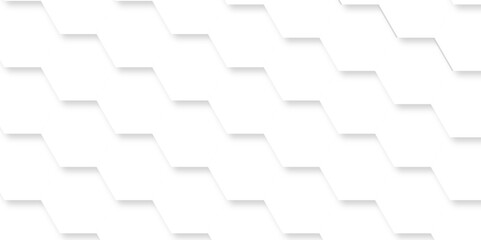 Fototapeta premium Geometric white 3d hexagon with hexagonal mosaic element wallpaper. vector illustration structure white honeycomb digital pattern and template web cell background.