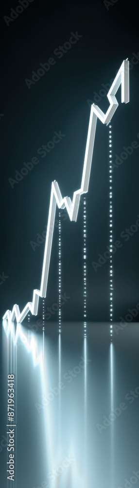 Poster a graph with a single arrow pointing upwards