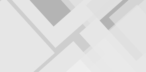 Modern luxury pattern of geometric white and gray color background, Elegant abstract background with grey lines with shadow. white paper transparent material in triangle technology and square shapes i