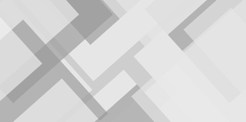 Obraz premium Modern luxury pattern of geometric white and gray color background, Elegant abstract background with grey lines with shadow. white paper transparent material in triangle technology and square shapes i