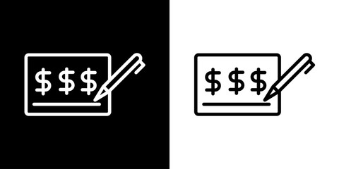 Financial note icon. Business icon. Target. Admin. Work Team. Black icon. Silhouette.