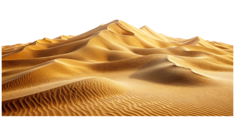 sand dunes isolated on transparent background