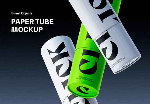 Paper Tube Mockup