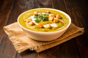 Puré de verduras, comida saludable