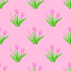 seamless pattern with flowers