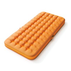 Naklejka premium 12. Moisture-proof sleeping mat, camping accessory, detailed illustration, durable material, isolated on white background