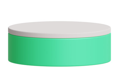 Green realistic empty product stand