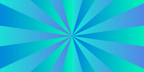 Abstract background with sunburst pattern blue vector ray design. Vintage sunrays illustration swirl grunge backdrop line.