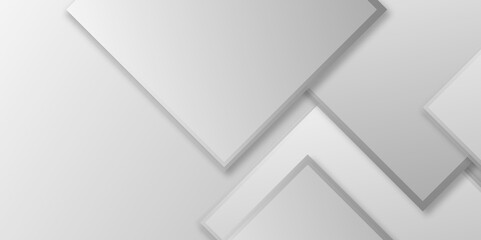 Abstract minimal geometric white and grey triangle background design. Abstract gradient color background poster with dynamic shape technology ,business, brochure ,website flyer, vector illustration.