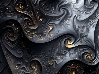 A premium, abstract dark background with intricate patterns, a 3D effect, and a luxurious color palette 