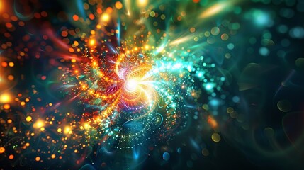 Conceptual Particle series.Creative arra