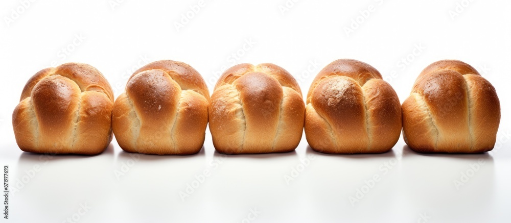 Poster white background with copy space image showcasing rolls.