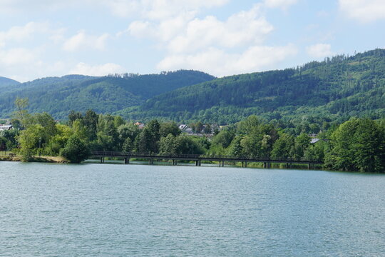 Jezioro Bielawskie, Bielawskie Lake, Bielawa, Lower Silesia, Poland, June 2024