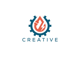 Minimal and professional plumbing logo design template