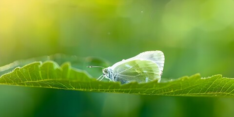 Moth emerging from cocoon symbolizes adaptability and transformation in business strategy. Concept Business strategy, Adaptability, Transformation, Moth symbolism