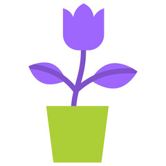 plant flat icon