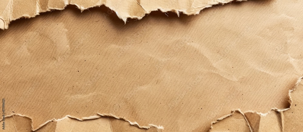 Leinwandbilder brown craft paper texture background with cardboard sheet and recycle carton paper providing an open