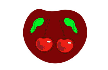 illustration of a cherry
