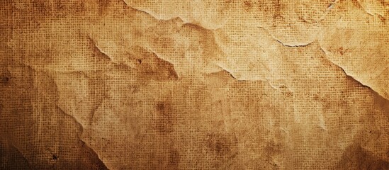 Brown vintage paper with a grungy texture, providing a background with an empty space for text or images.