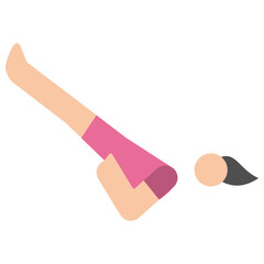 yoga flat icon