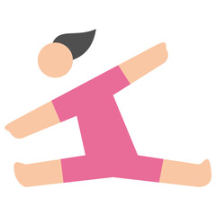 yoga flat icon