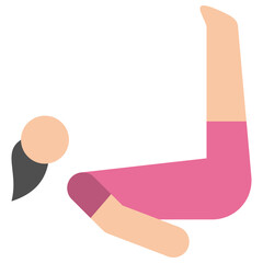 yoga flat icon