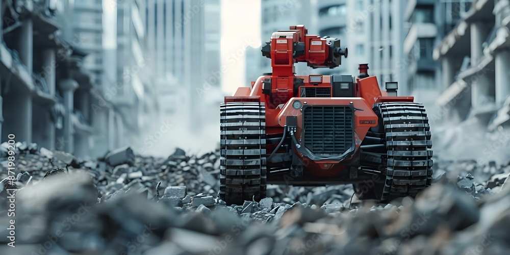 Poster advanced sensorequipped robots aid in disaster response by efficiently detecting survivors in rubble