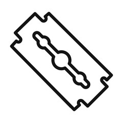 Blade razor icon black and white vector sign
