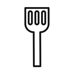 spatula icon black and white vector sign